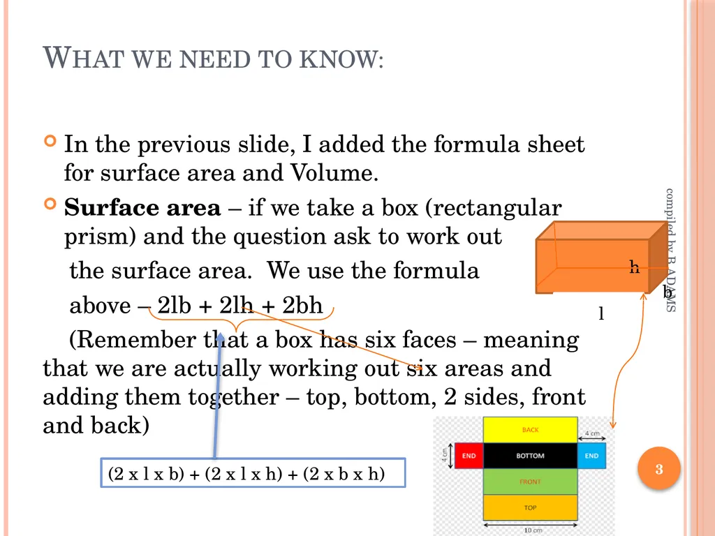 L3 MATHS LIT LESSON 2 – TOPIC 2 Three dimensional - slide 3 of 12