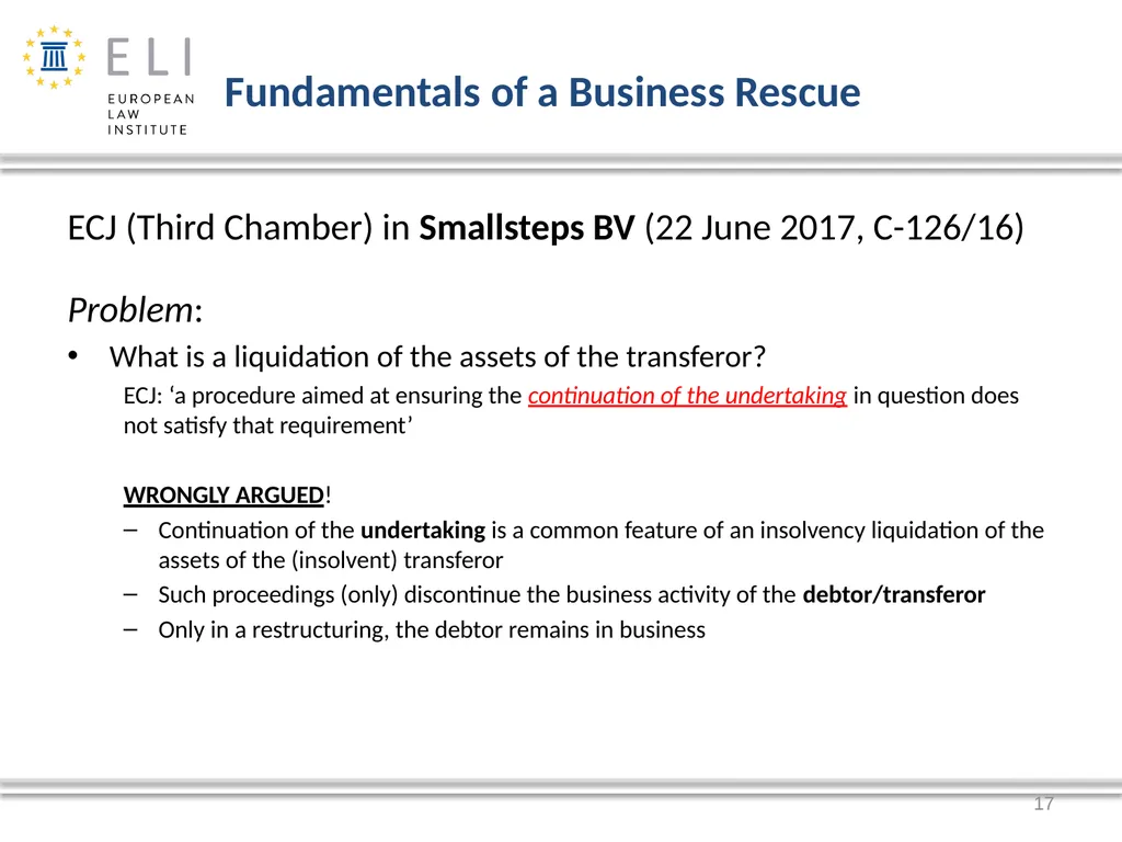 Trans Europe Experts 16 mars 2018 Denis PHILIPPE - slide 17 of 35