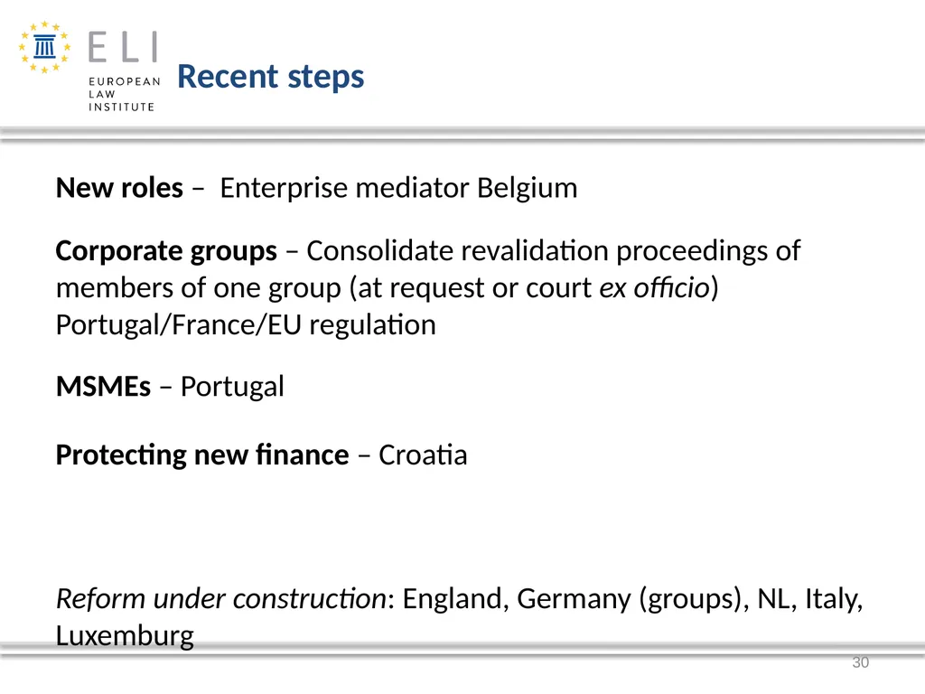 Trans Europe Experts 16 mars 2018 Denis PHILIPPE - slide 30 of 35