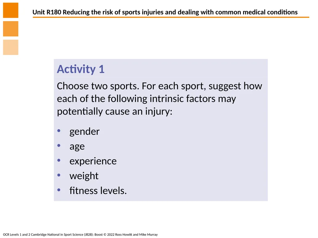 Different factors which influence the risk and - slide 13 of 16