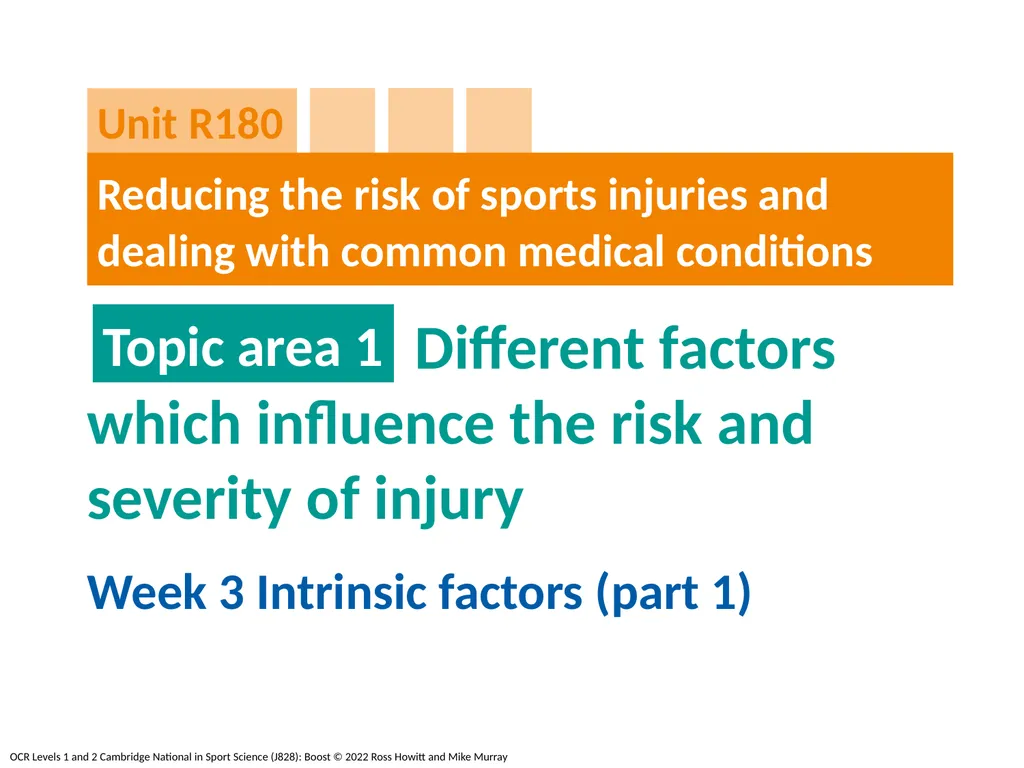 Different factors which influence the risk and - slide 1 of 16