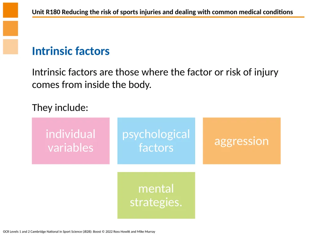Different factors which influence the risk and - slide 4 of 16