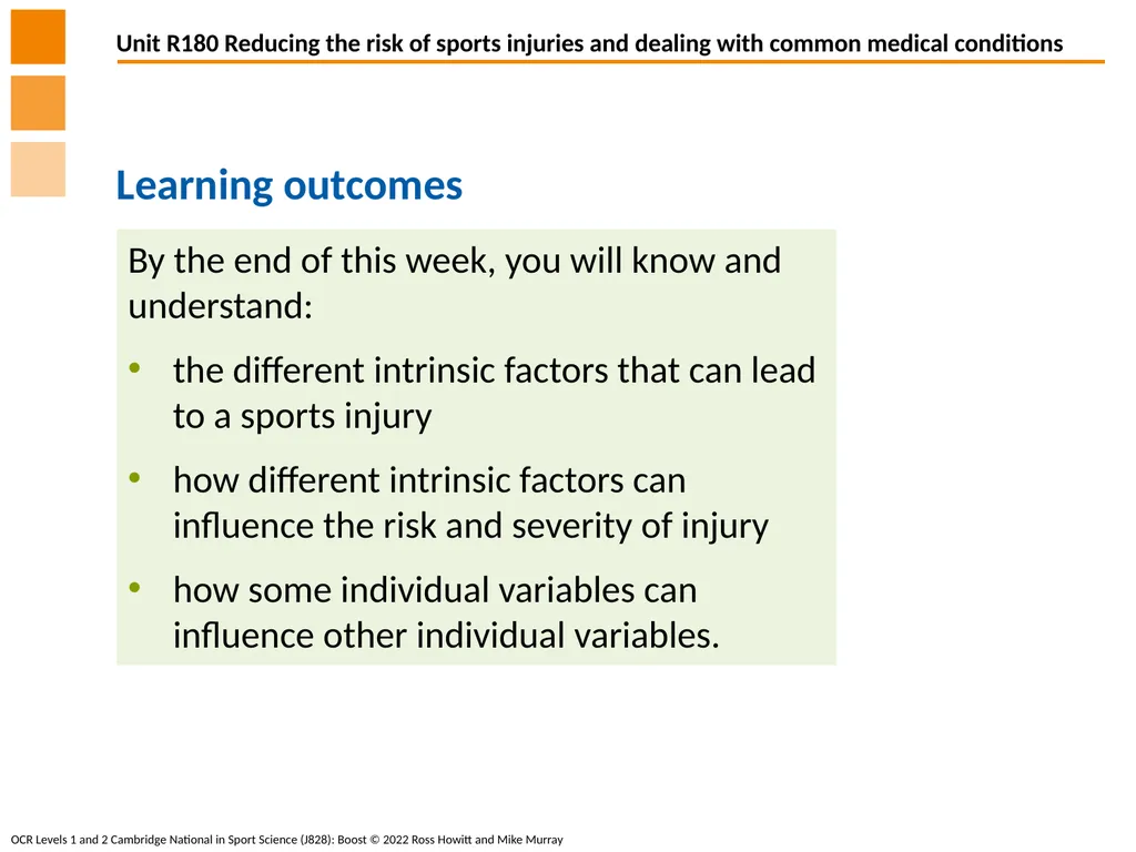 Different factors which influence the risk and - slide 2 of 16