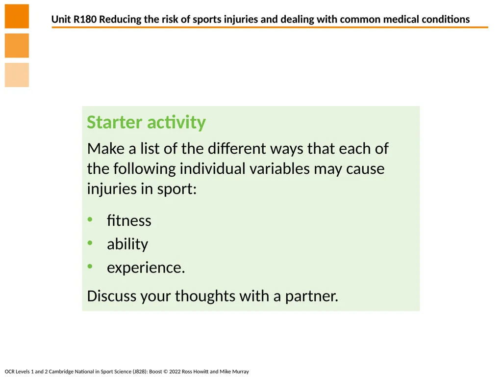 Different factors which influence the risk and - slide 3 of 16