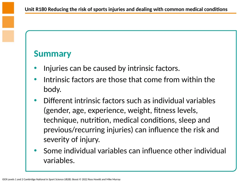 Different factors which influence the risk and - slide 15 of 16