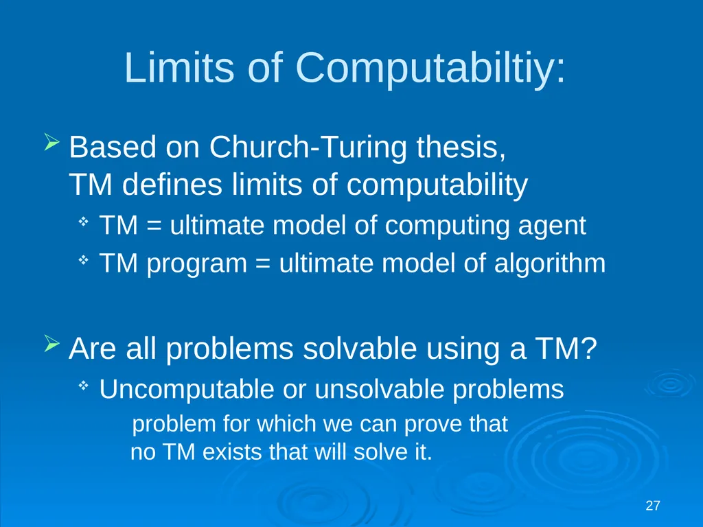 1 Theory: Models of Computation Readings: Chapter - slide 27 of 50