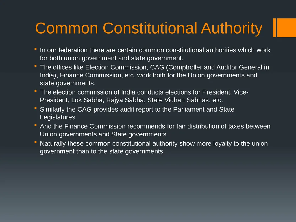 Federalism in India; Issues and Challenges By - slide 13 of 15