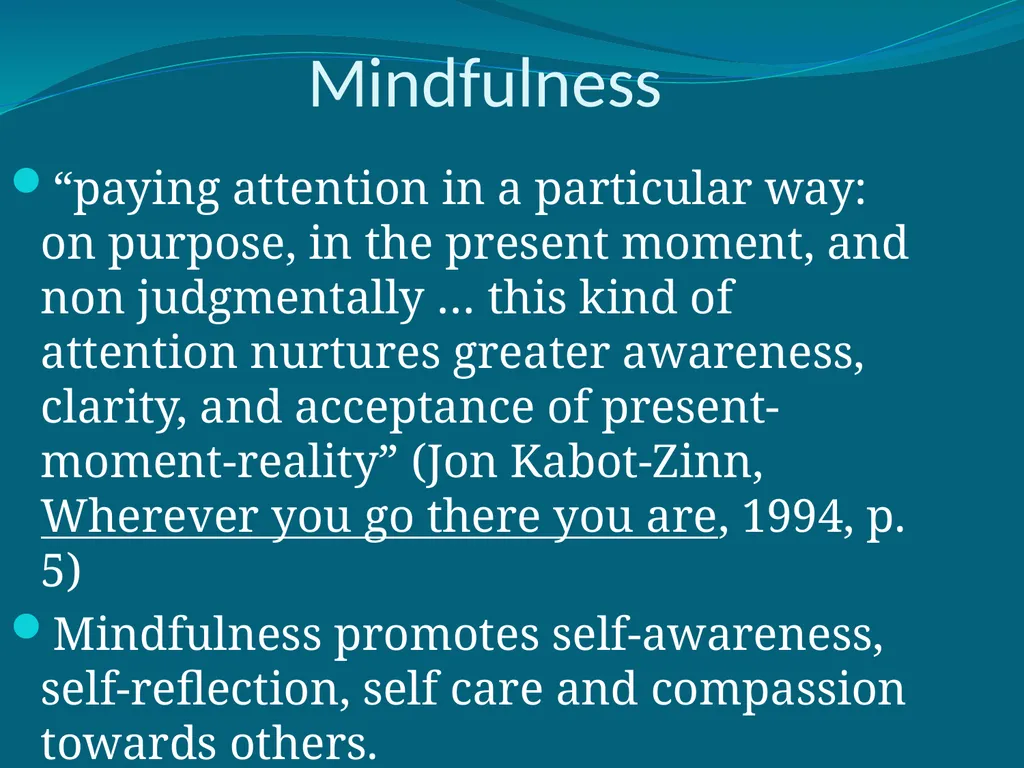 Integrative Awareness Training To increase self - slide 2 of 10