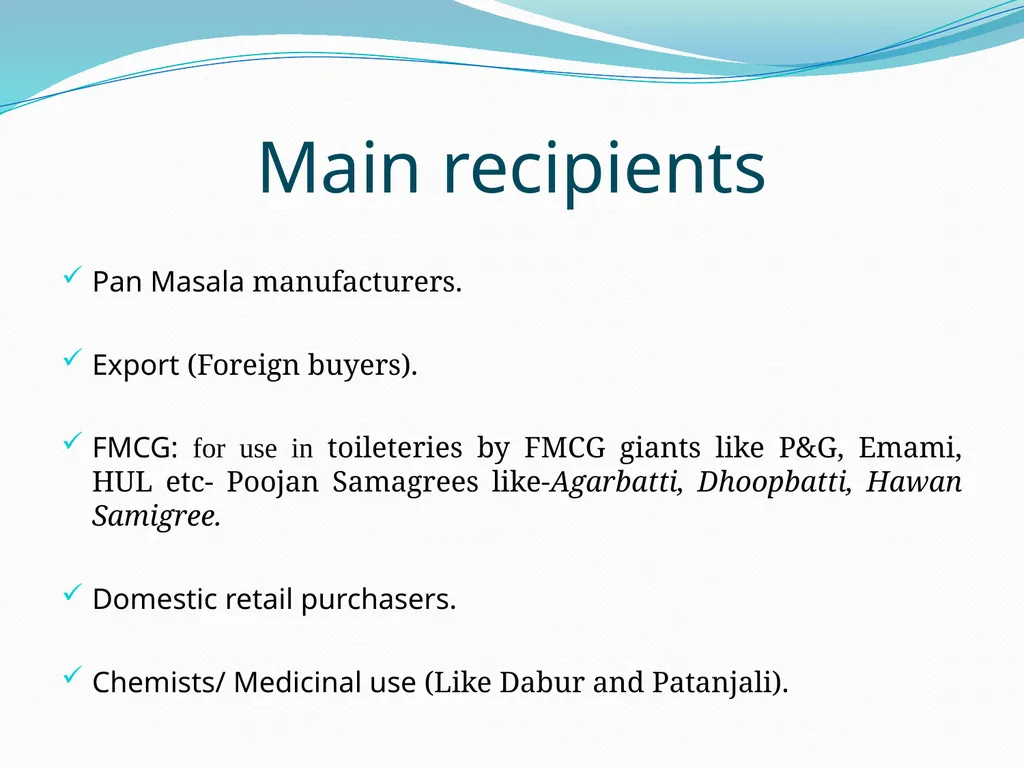 Perfumery and its Compounds A presentation by: - slide 12 of 18