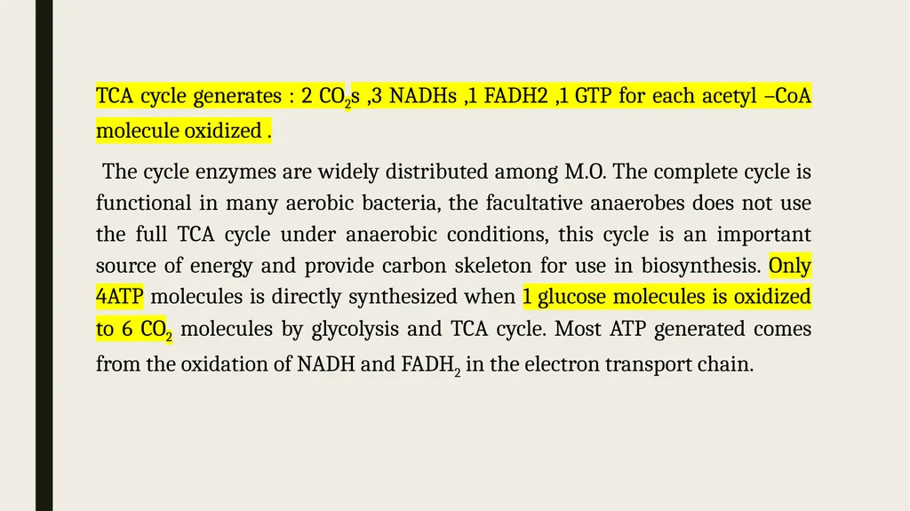 Catabolism: Tricarboxylic acid cycle (TCA ) or - slide 4 of 18