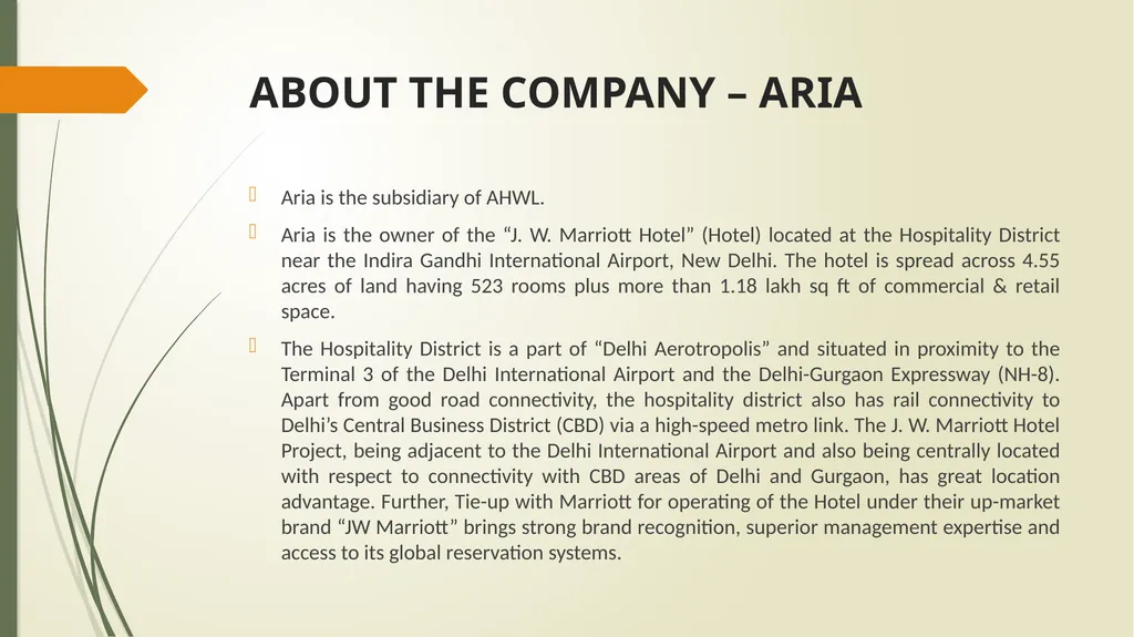 CORPORATE PRESENTATION ASIAN HOTELS (WEST) GROUP - slide 14 of 25