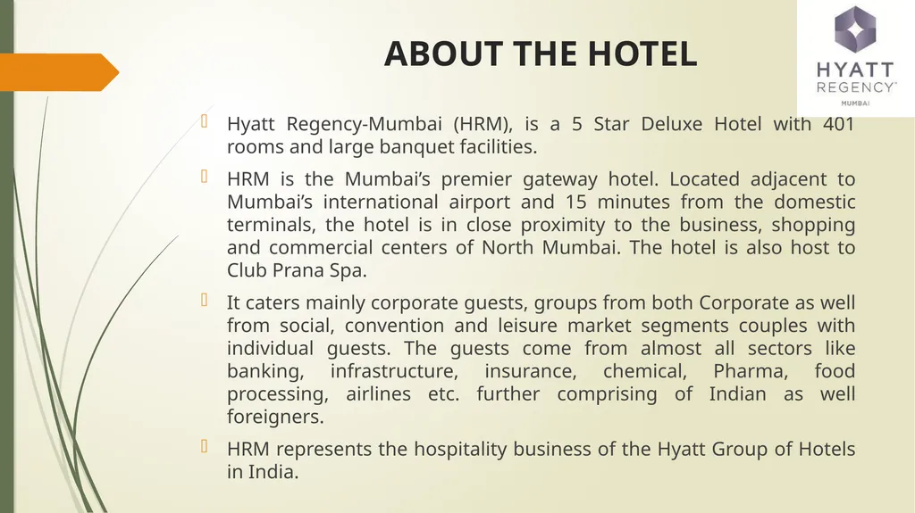 CORPORATE PRESENTATION ASIAN HOTELS (WEST) GROUP - slide 6 of 25