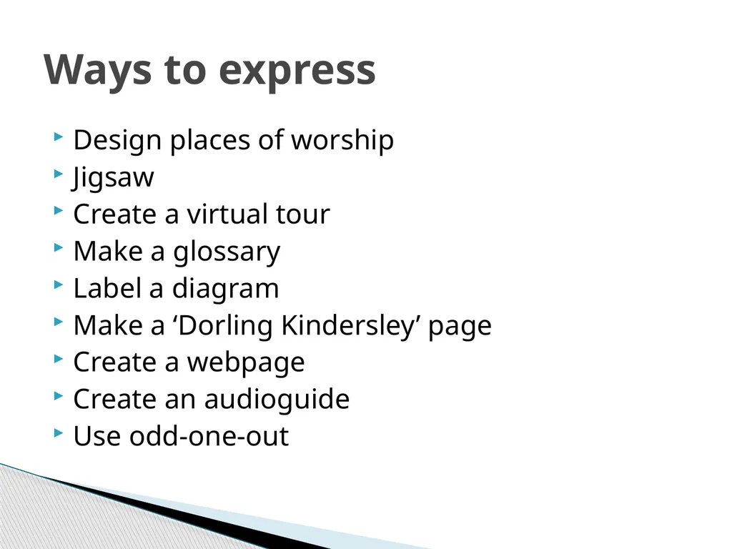 Teaching RE and World Views What are your world - slide 42 of 46