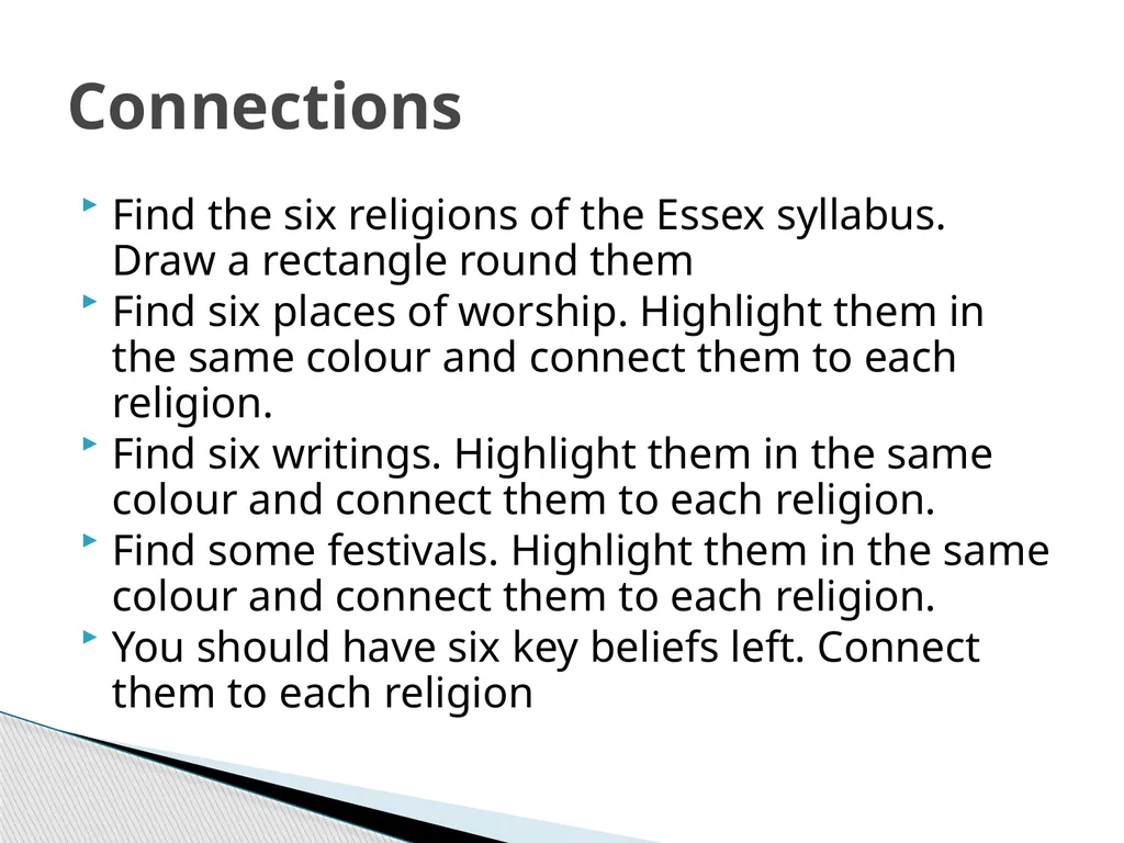 Teaching RE and World Views What are your world - slide 13 of 46