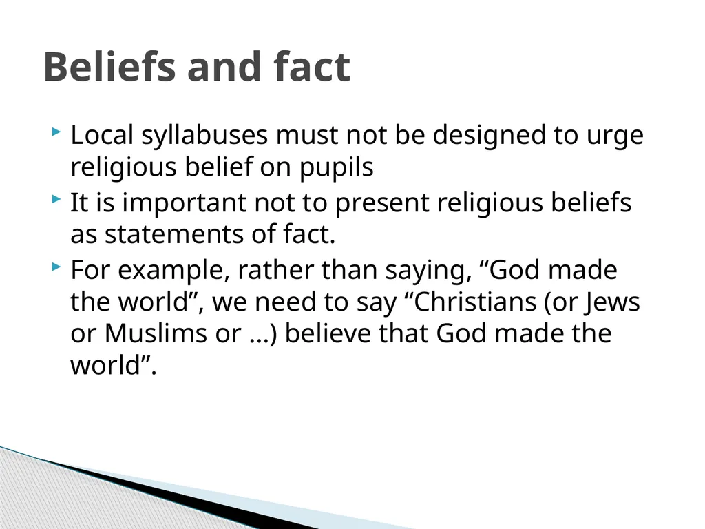 Teaching RE and World Views What are your world - slide 10 of 46
