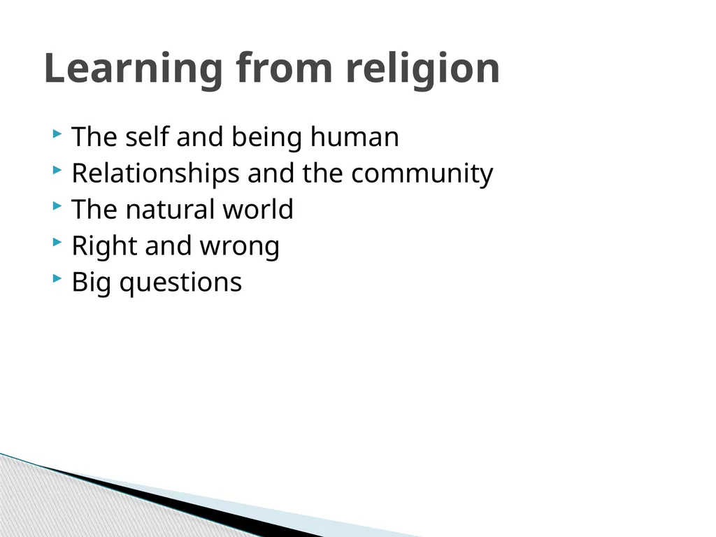 Teaching RE and World Views What are your world - slide 24 of 46