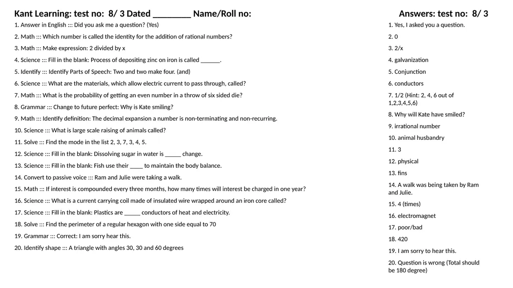 1. Translate into Hindi ::: many 1. बहुत सारे (How - slide 103 of 160