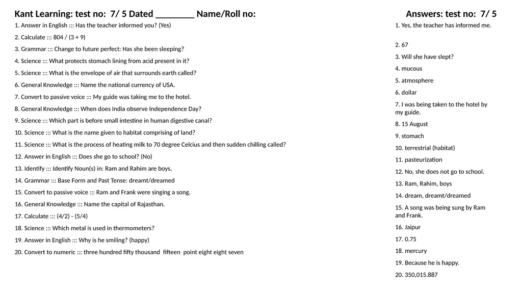 1. Translate into Hindi ::: many 1. बहुत सारे (How - slide 85 of 160
