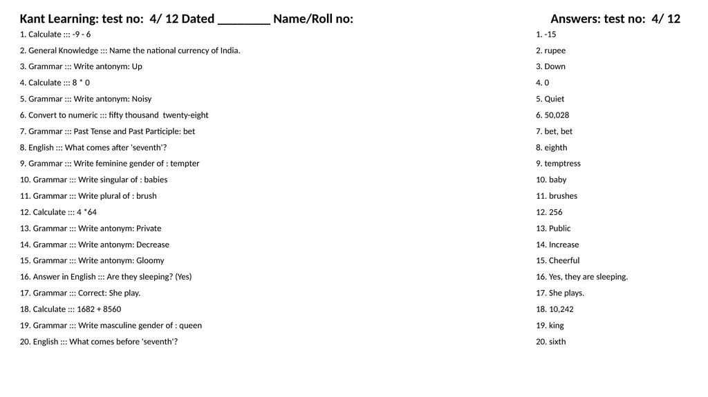 1. Translate into Hindi ::: many 1. बहुत सारे (How - slide 32 of 160