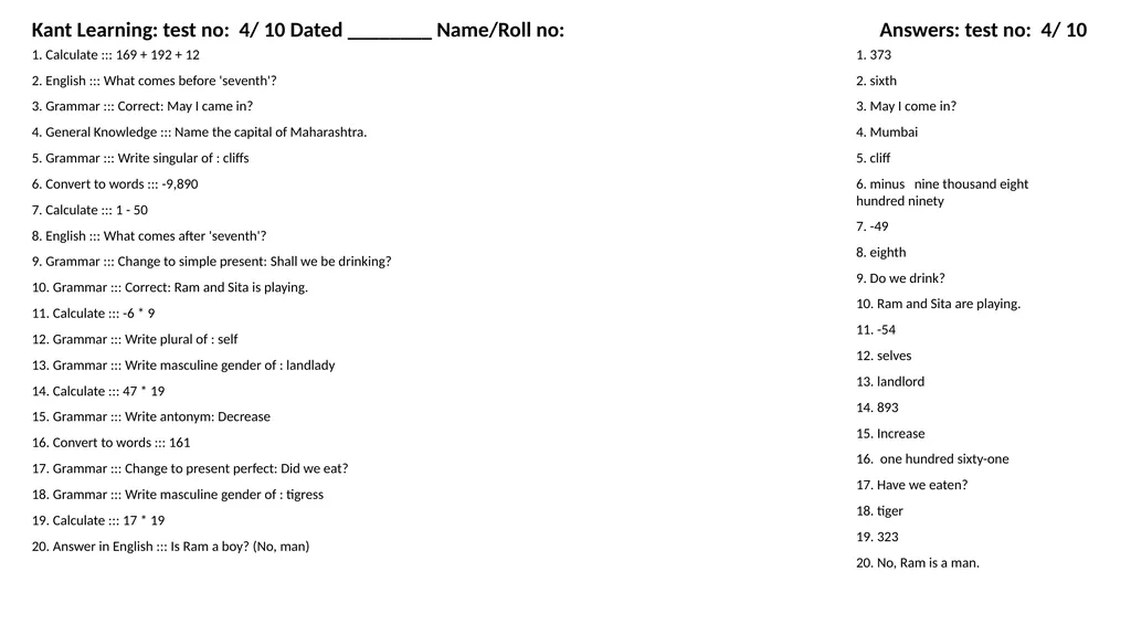 1. Translate into Hindi ::: many 1. बहुत सारे (How - slide 30 of 160