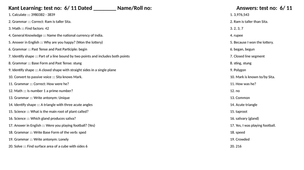 1. Translate into Hindi ::: many 1. बहुत सारे (How - slide 71 of 160