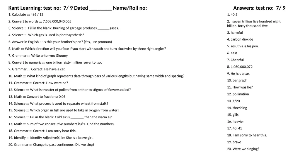 1. Translate into Hindi ::: many 1. बहुत सारे (How - slide 89 of 160