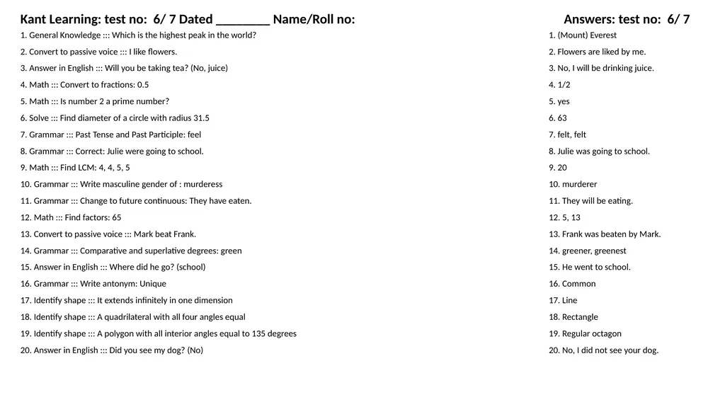 1. Translate into Hindi ::: many 1. बहुत सारे (How - slide 67 of 160