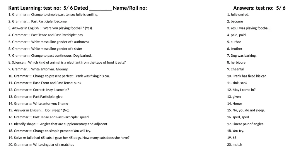 1. Translate into Hindi ::: many 1. बहुत सारे (How - slide 46 of 160