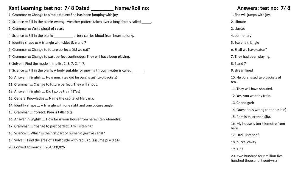 1. Translate into Hindi ::: many 1. बहुत सारे (How - slide 88 of 160