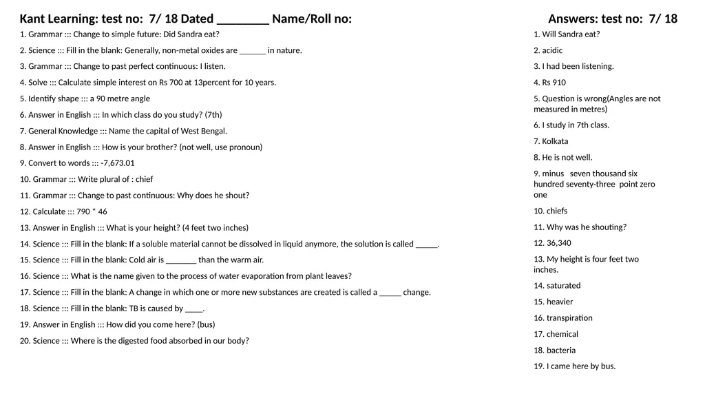 1. Translate into Hindi ::: many 1. बहुत सारे (How - slide 98 of 160