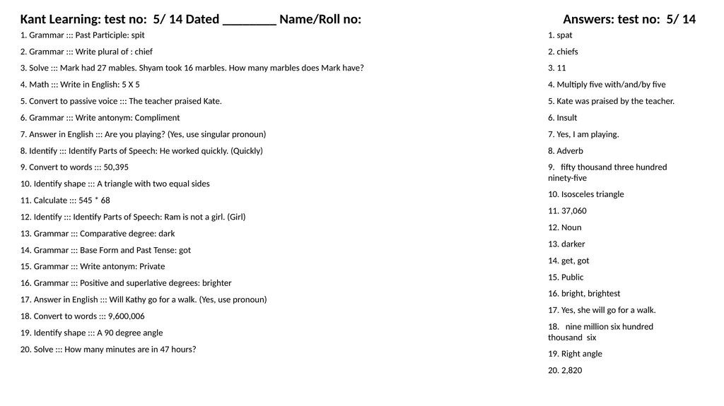 1. Translate into Hindi ::: many 1. बहुत सारे (How - slide 54 of 160