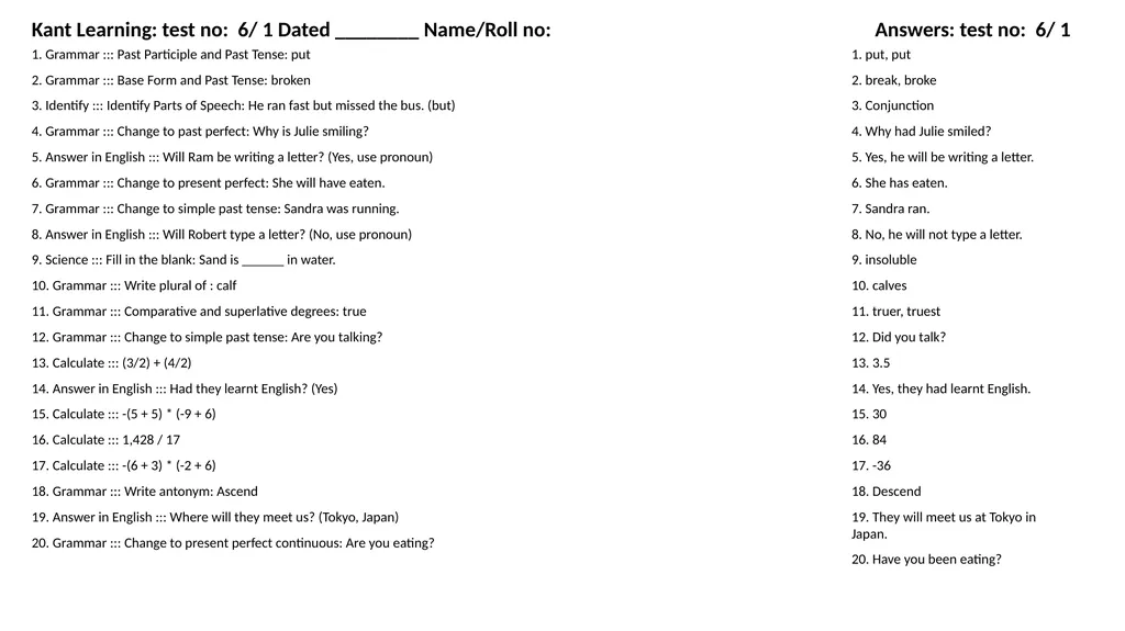 1. Translate into Hindi ::: many 1. बहुत सारे (How - slide 61 of 160