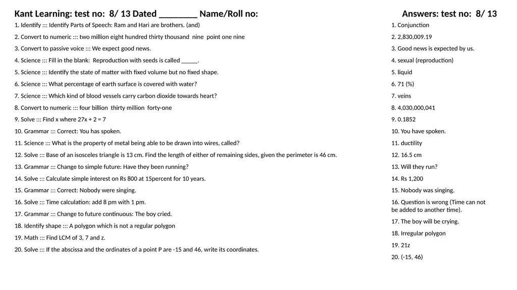 1. Translate into Hindi ::: many 1. बहुत सारे (How - slide 113 of 160