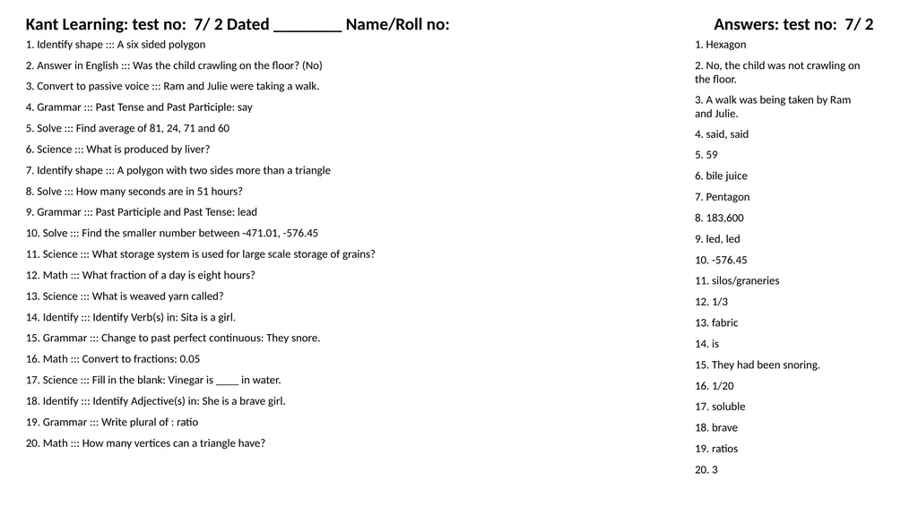 1. Translate into Hindi ::: many 1. बहुत सारे (How - slide 82 of 160