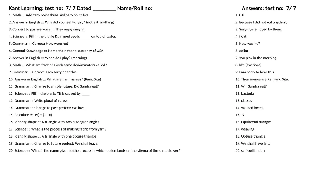 1. Translate into Hindi ::: many 1. बहुत सारे (How - slide 87 of 160