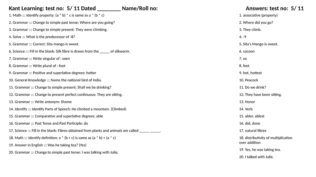 1. Translate into Hindi ::: many 1. बहुत सारे (How - slide 51 of 160