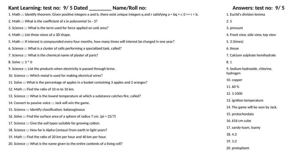 1. Translate into Hindi ::: many 1. बहुत सारे (How - slide 125 of 160