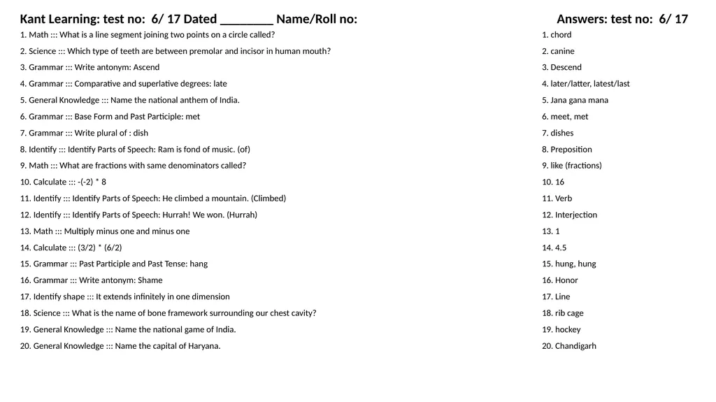 1. Translate into Hindi ::: many 1. बहुत सारे (How - slide 77 of 160