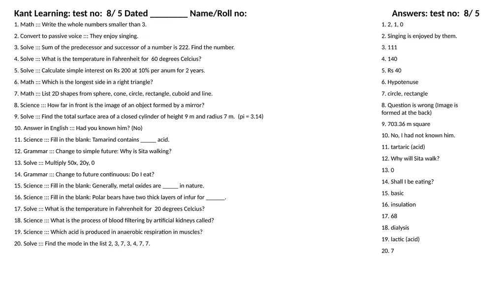 1. Translate into Hindi ::: many 1. बहुत सारे (How - slide 105 of 160