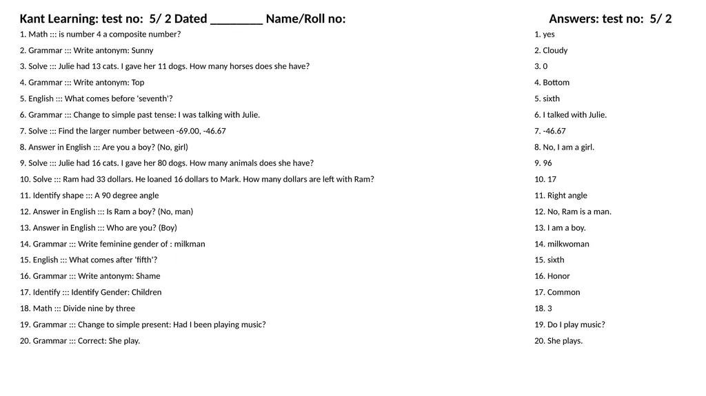 1. Translate into Hindi ::: many 1. बहुत सारे (How - slide 42 of 160