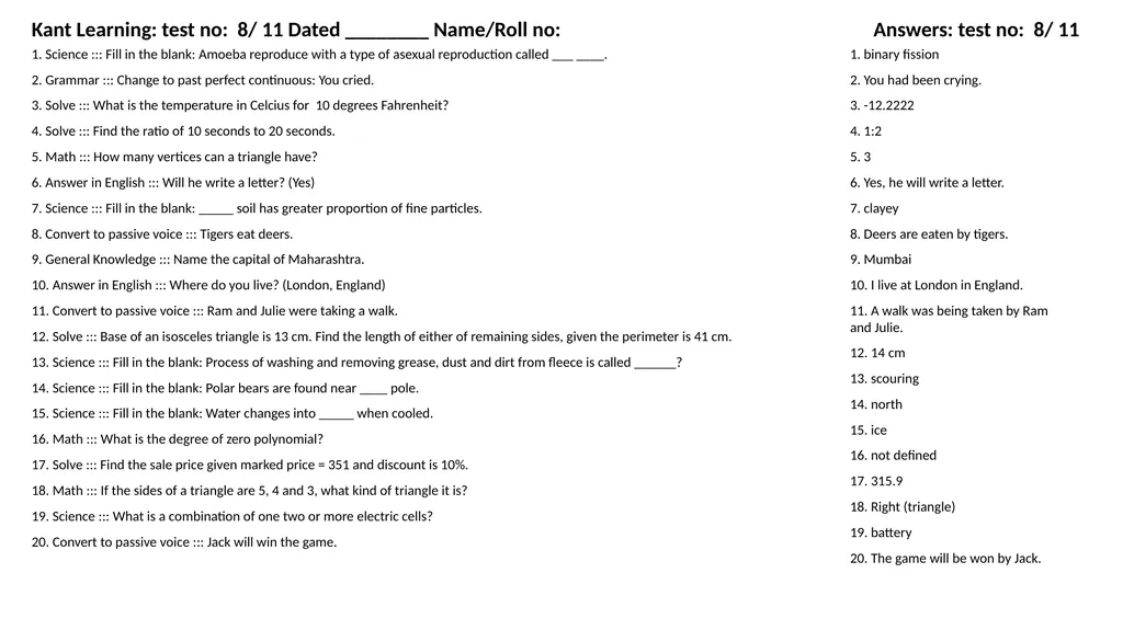 1. Translate into Hindi ::: many 1. बहुत सारे (How - slide 111 of 160