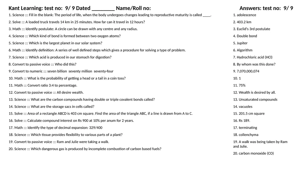 1. Translate into Hindi ::: many 1. बहुत सारे (How - slide 129 of 160