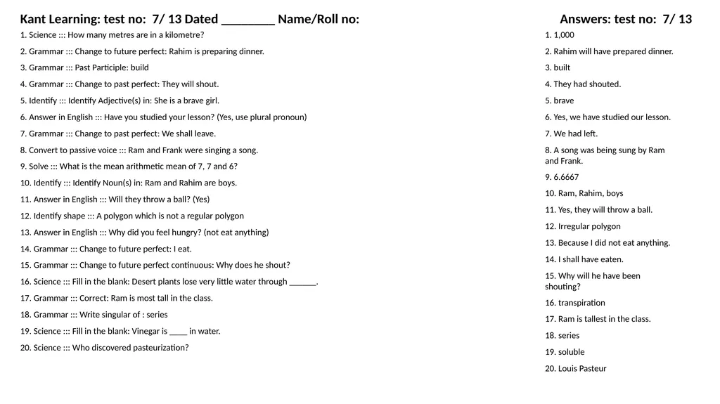 1. Translate into Hindi ::: many 1. बहुत सारे (How - slide 93 of 160