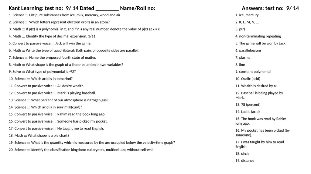 1. Translate into Hindi ::: many 1. बहुत सारे (How - slide 134 of 160