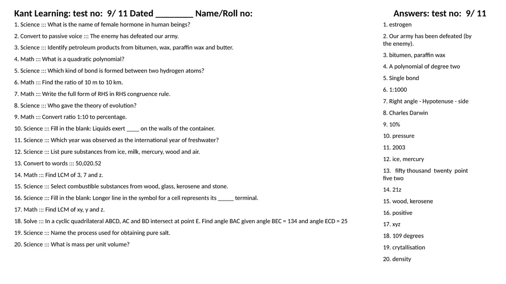 1. Translate into Hindi ::: many 1. बहुत सारे (How - slide 131 of 160