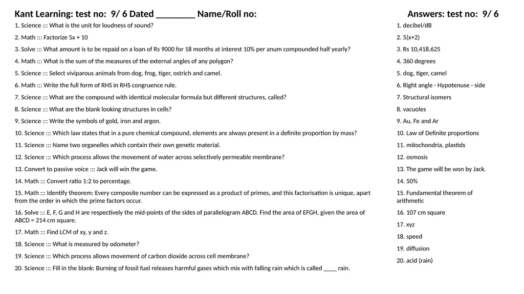 1. Translate into Hindi ::: many 1. बहुत सारे (How - slide 126 of 160