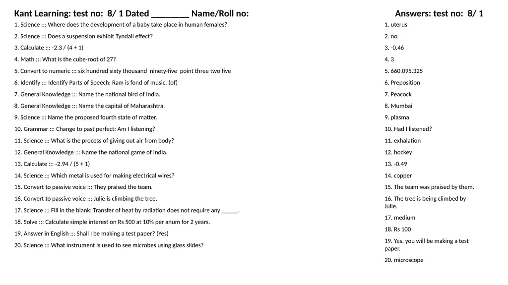 1. Translate into Hindi ::: many 1. बहुत सारे (How - slide 101 of 160