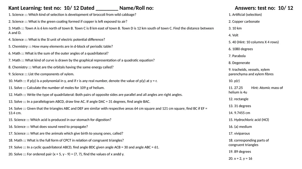 1. Translate into Hindi ::: many 1. बहुत सारे (How - slide 152 of 160