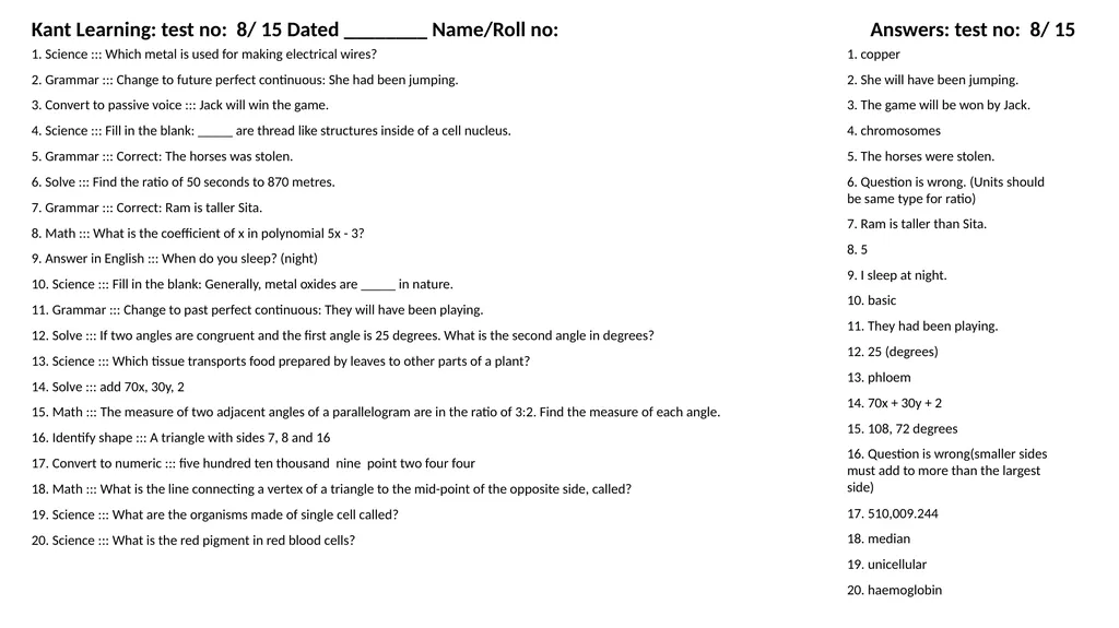1. Translate into Hindi ::: many 1. बहुत सारे (How - slide 115 of 160