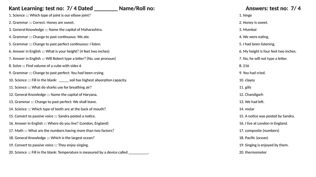 1. Translate into Hindi ::: many 1. बहुत सारे (How - slide 84 of 160